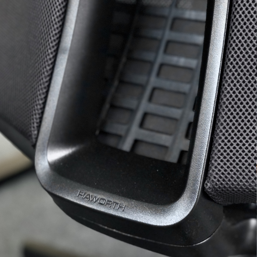 HAWORTH Fern Bürodrehstuhl - Beispielbild schwarz Detail