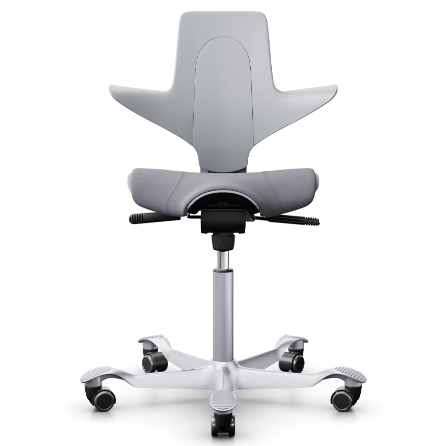 HAG CAPISCO PULS 8020 hellgrau | Stoff Xtreme 081 grau | Gestell silber | Front