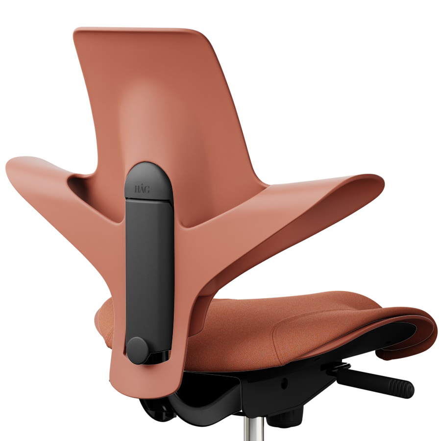 HAG CAPISCO PULS 8020 | Farbe Rosehip | Sitzfläche coral | Gestell schwarz