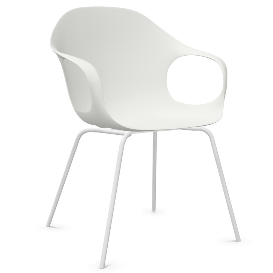 Kristalia ELEPHANT Stuhl mit Vierfußgestell Farbe weiß
