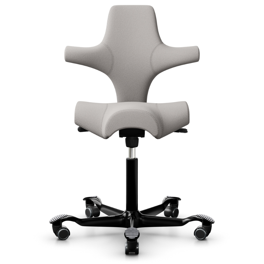 HAG Capisco 8106 Stoff Oceanic hellbeige OCI014, Gestell schwarz