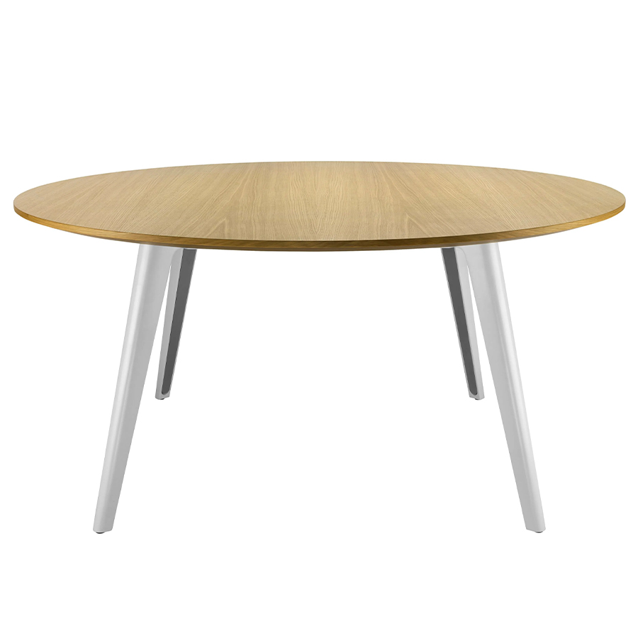 Thonet 1545 Tisch mit Gestell Alu poliert