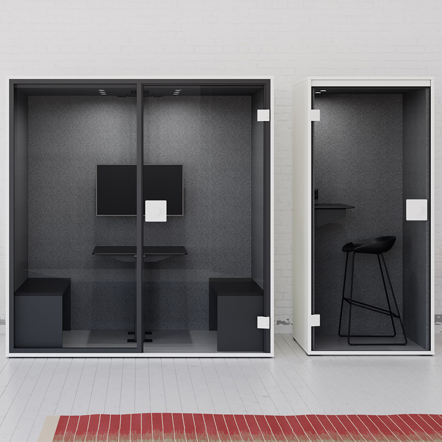 Berlin Acoustics Meet Akustikbox in Weiß mit geschlossener Rückwand