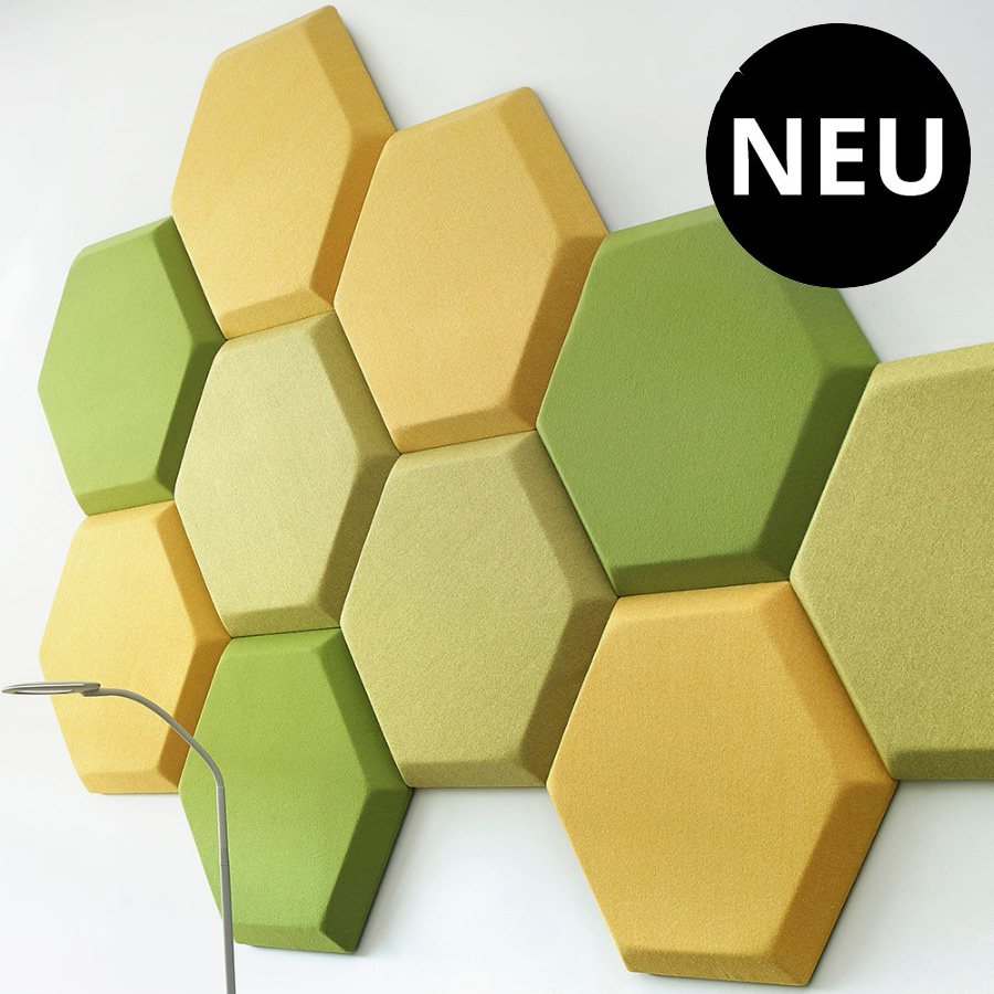 Bejot Silent Block SBW H Akustik Wandpaneel grün/gelb