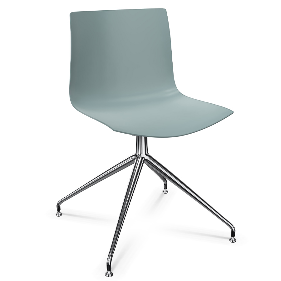 Arper CATIFA 46 0368 einfarbig petrol - Gestell Alu glänzend