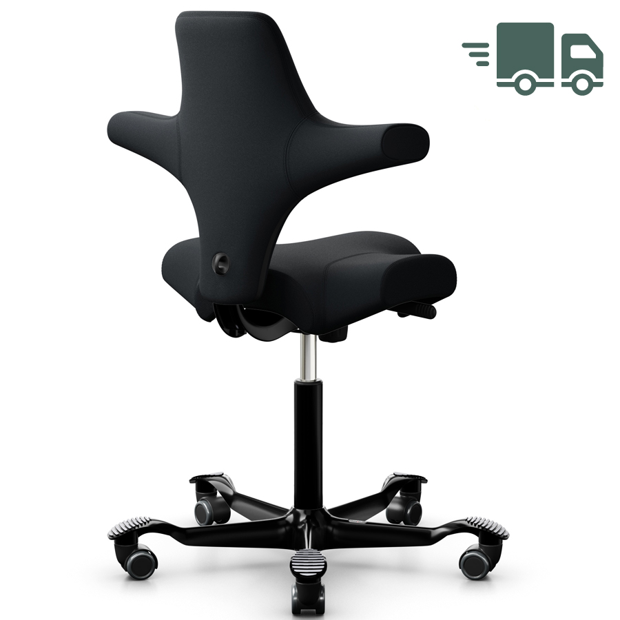 HAG Capisco 8106 Sattelstuhl Bürostuhl in Stoff Select schwarz - schnell geliefert