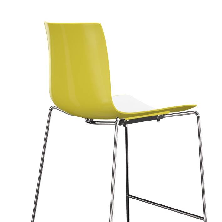 arper catifa 46 0471 barhocker zweifarbig gelb