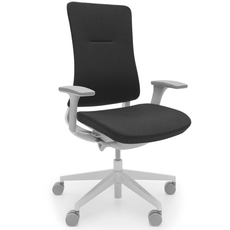 Profim Violle 130 SFL mit Polsterrücken hellgrau und Bezug NEXT dunkelgrau