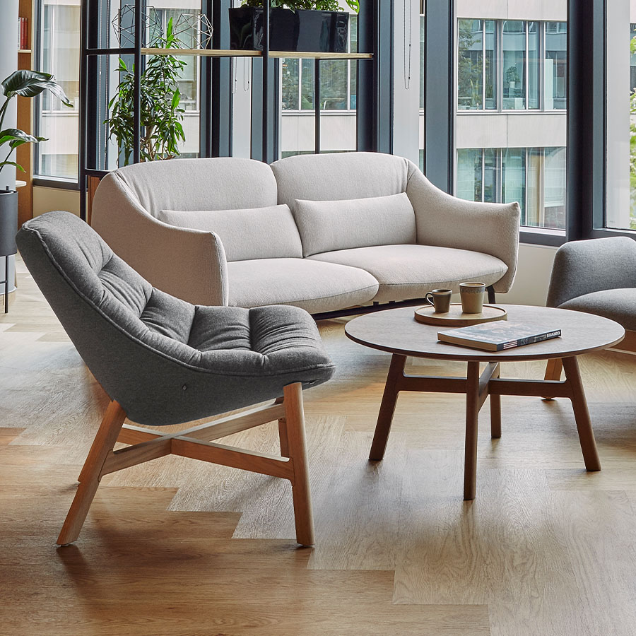 Noti Mishell Beistelltisch Holzgestell Höhe 40 cm in Eiche natur