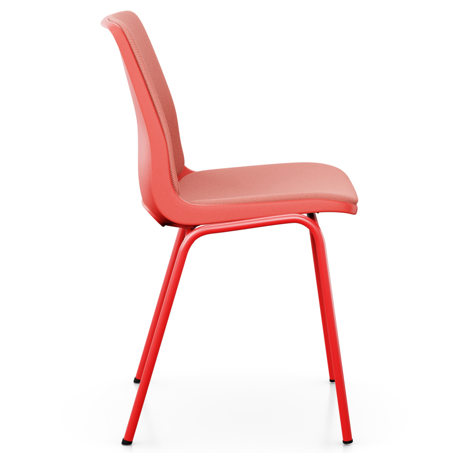 Profim Ana Sitz und Rücken gepolstert | Schale Poppy | Gestell Lingon | Bezug Oceanic OCI012