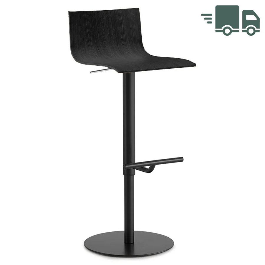 Lapalma Thin Barhocker schwarz (Eiche schwarz gebeizt)