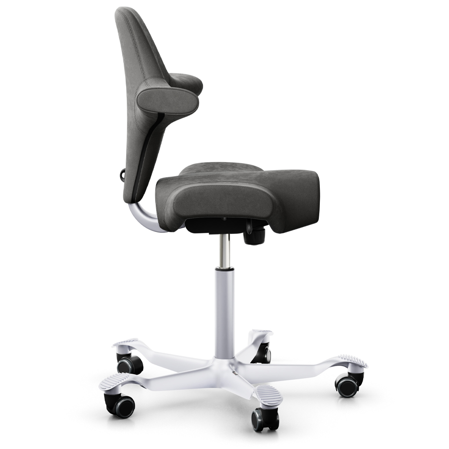 HAG CAPISCO 8106 - Stoff Comfort+ 0049 - Gestell silber - Seitenansicht