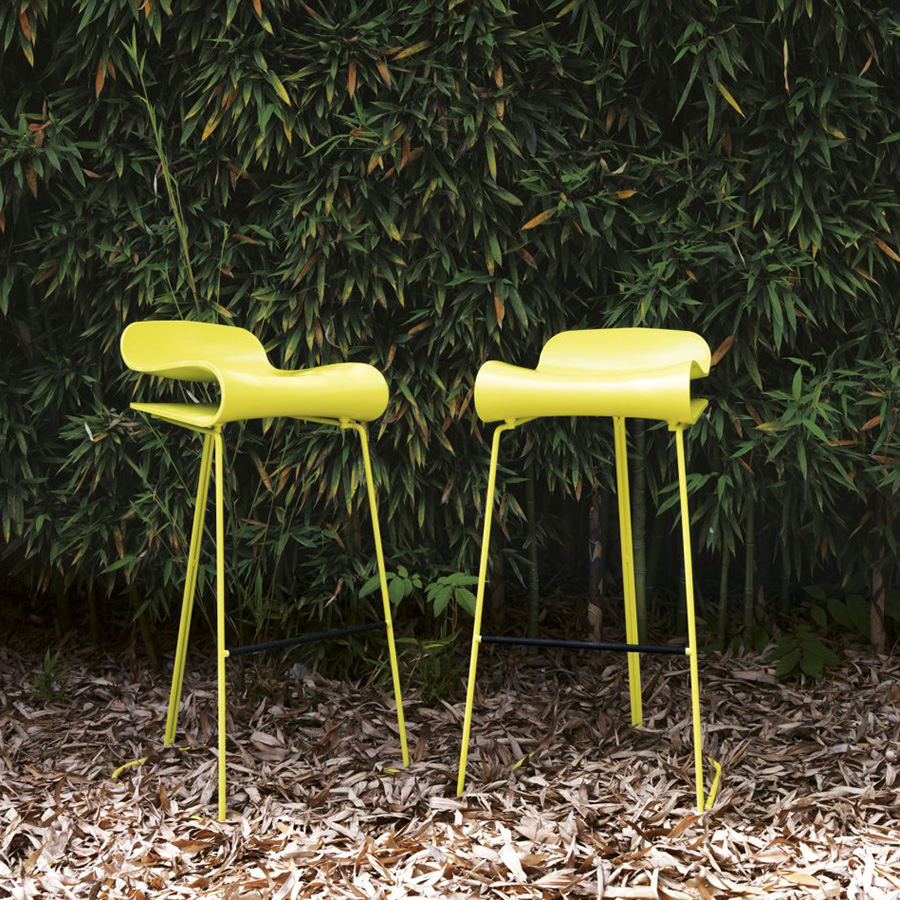 Kristalia BCN Barhocker fluo green Outdoor