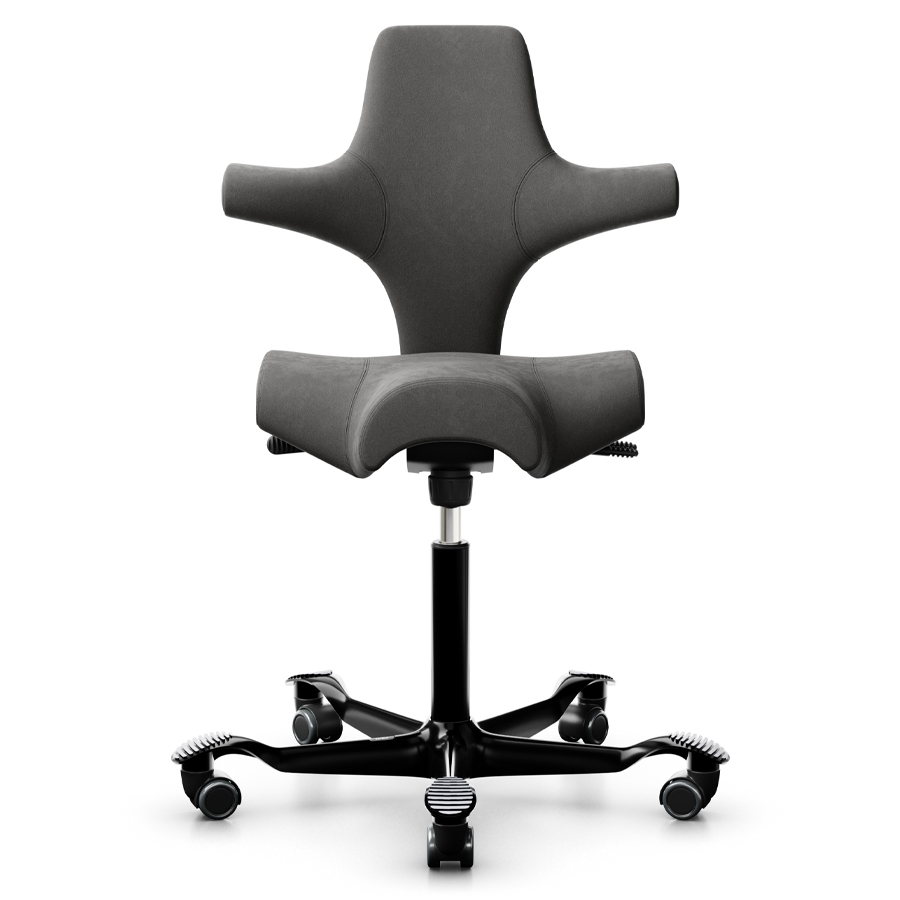 HAG CAPISCO 8106 - Stoff Comfort+ 0049 - Gestell schwarz - Frontansicht