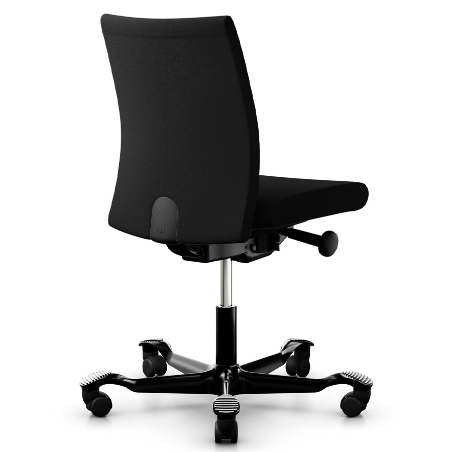 HAG Creed 6004 Bürostuhl schwarz | Mittelhohe Polsterrückenlehne | Bezugsstoff Xtreme