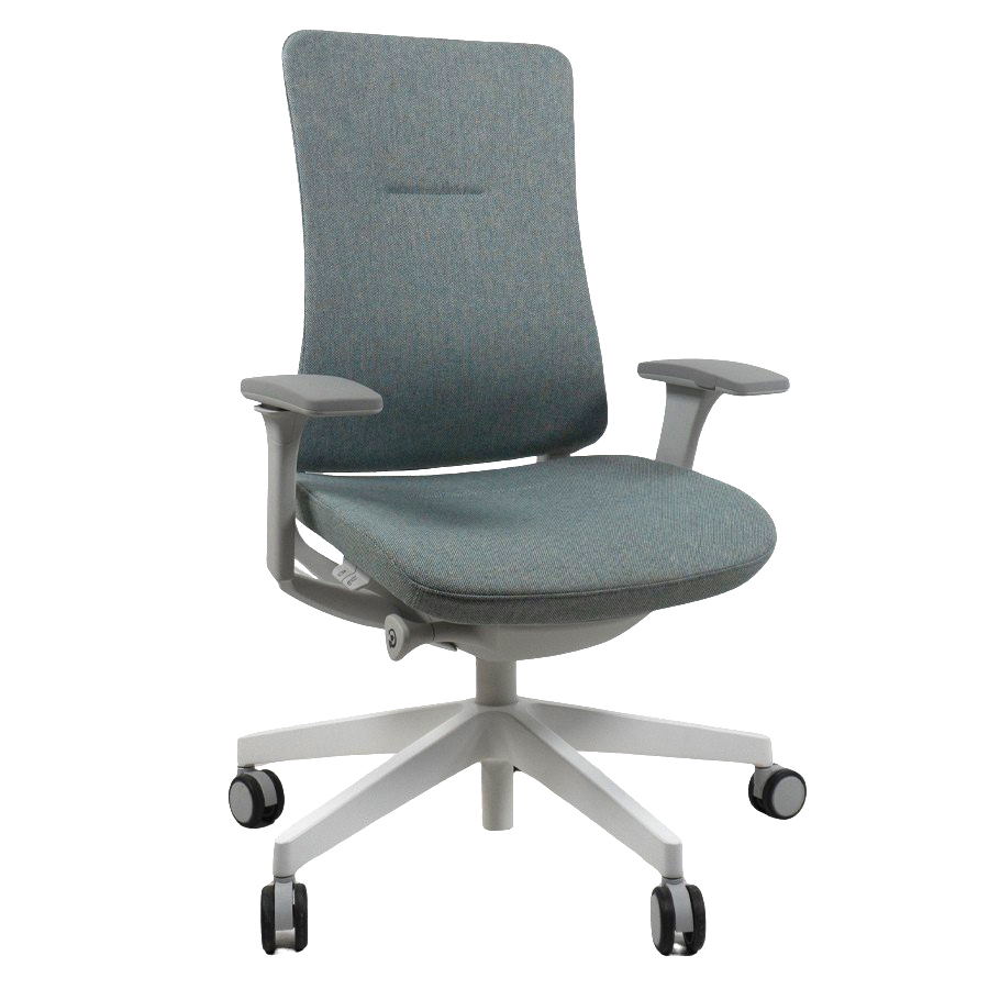 Profim Violle 130 SFL mit Polsterrücken - Gestell hellgrau/weiß - Bezug MLF25