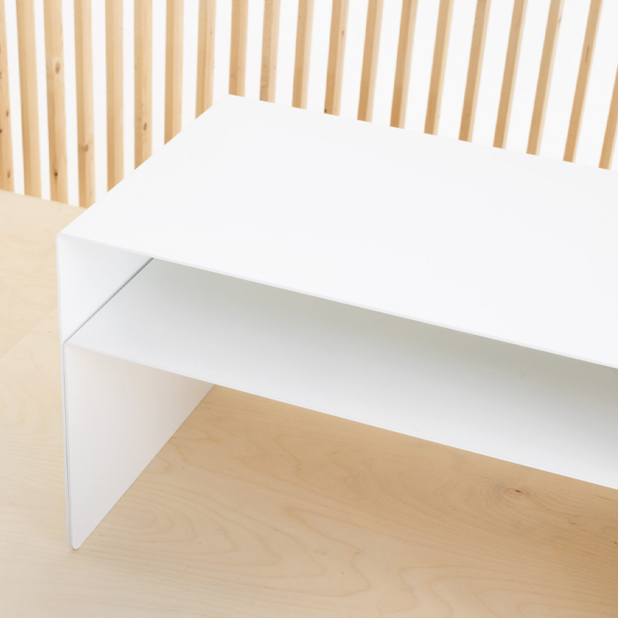 Cascando U2 Beistelltisch weiß