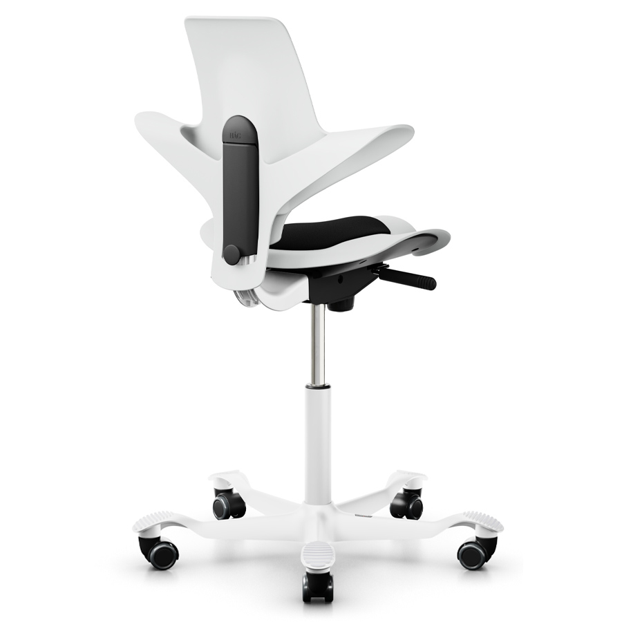 HAG Capisco 8010 Stehhilfe White Edition - ohne Fußring - Rückansicht