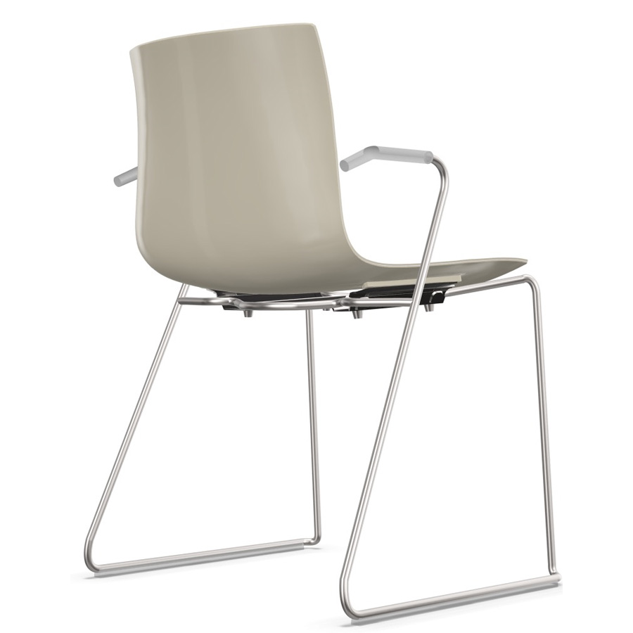 Arper CATIFA 46 0287 bicolor technisches Kufengestell elfenbein