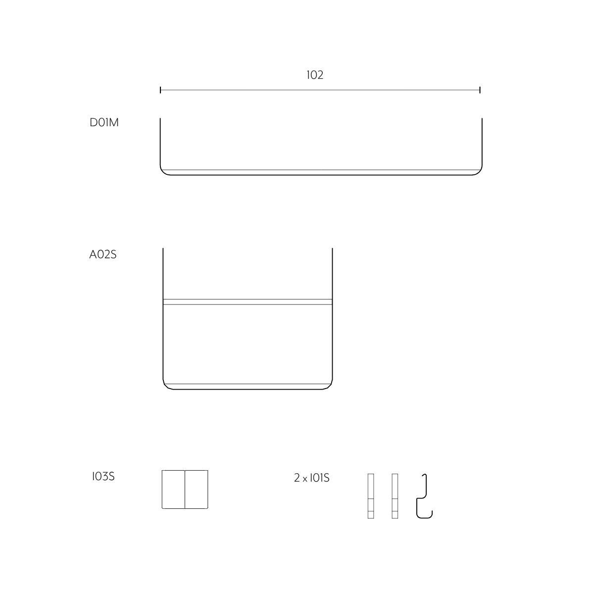 Variand H05 Die Fokussierte | Modulares Homeoffice-Set mit Wandschreibtisch