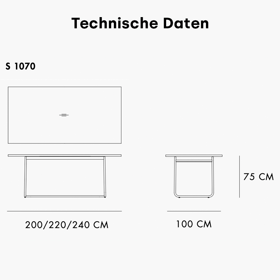 Technische Daten - Übersicht S 1070
