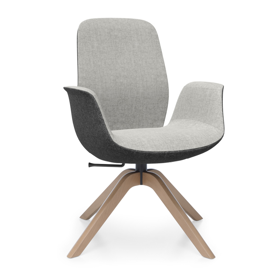 Profim ElliePro 20HW Bezug Synergy mix grau - Holzgestell