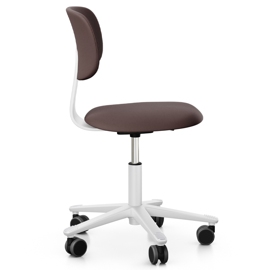 HAG Tion 2160 Bürostuhl weiß - Sitz u. Rücken gepolstert Leder Palomasoft 55130