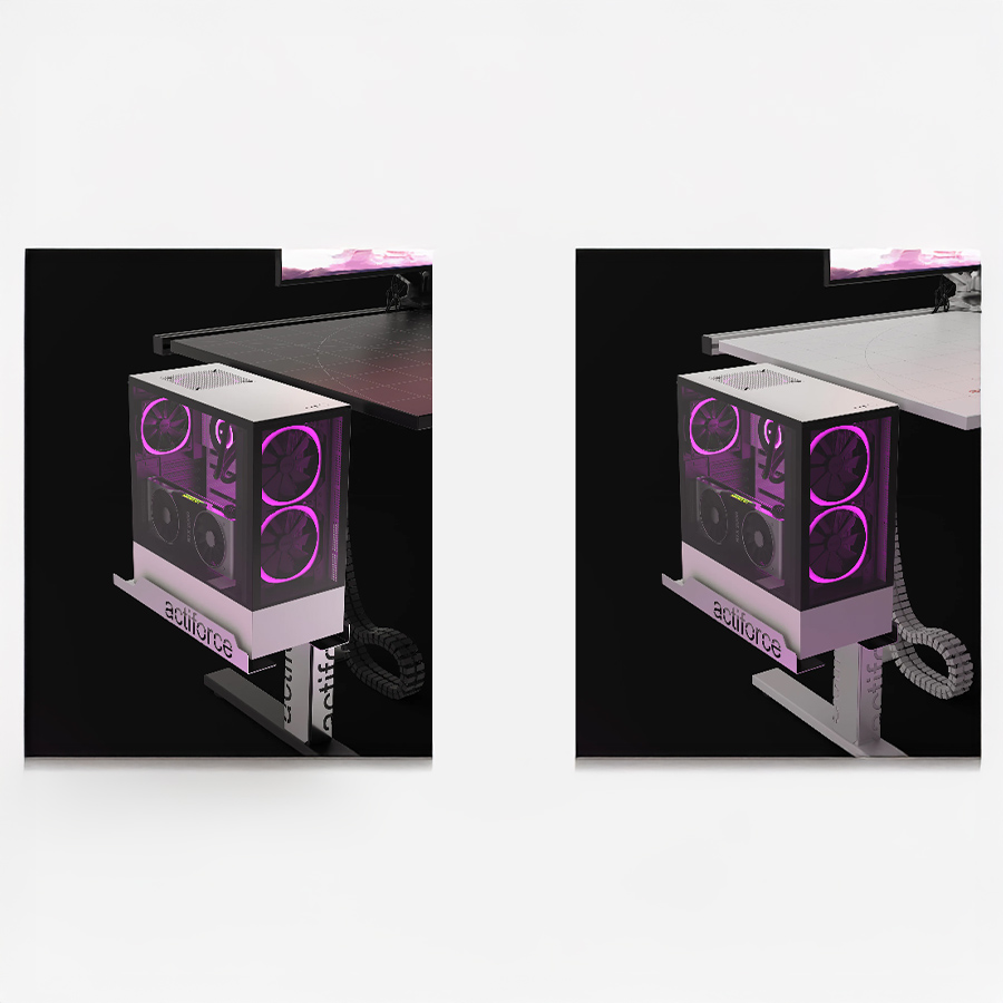 Integrierter PC-Halter