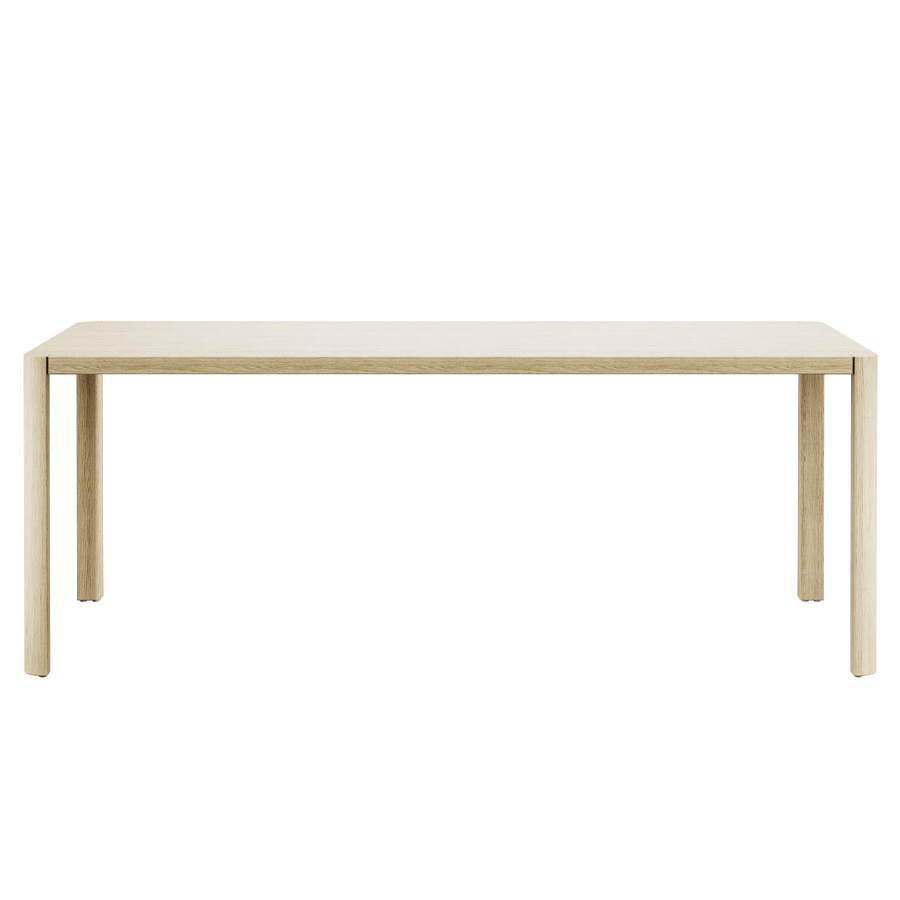 THONET S 1140 Allrounder-Tisch Esszimmer - Eiche aufgehellt - Ausführung 200x100 cm - Seitenansicht