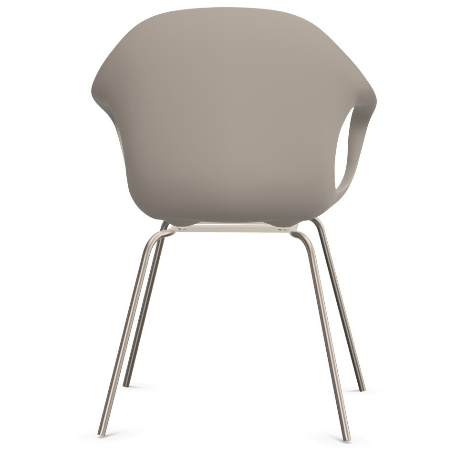 Kristalia ELEPHANT Stuhl mit Vierfußgestell Farbe beige - Rückansicht