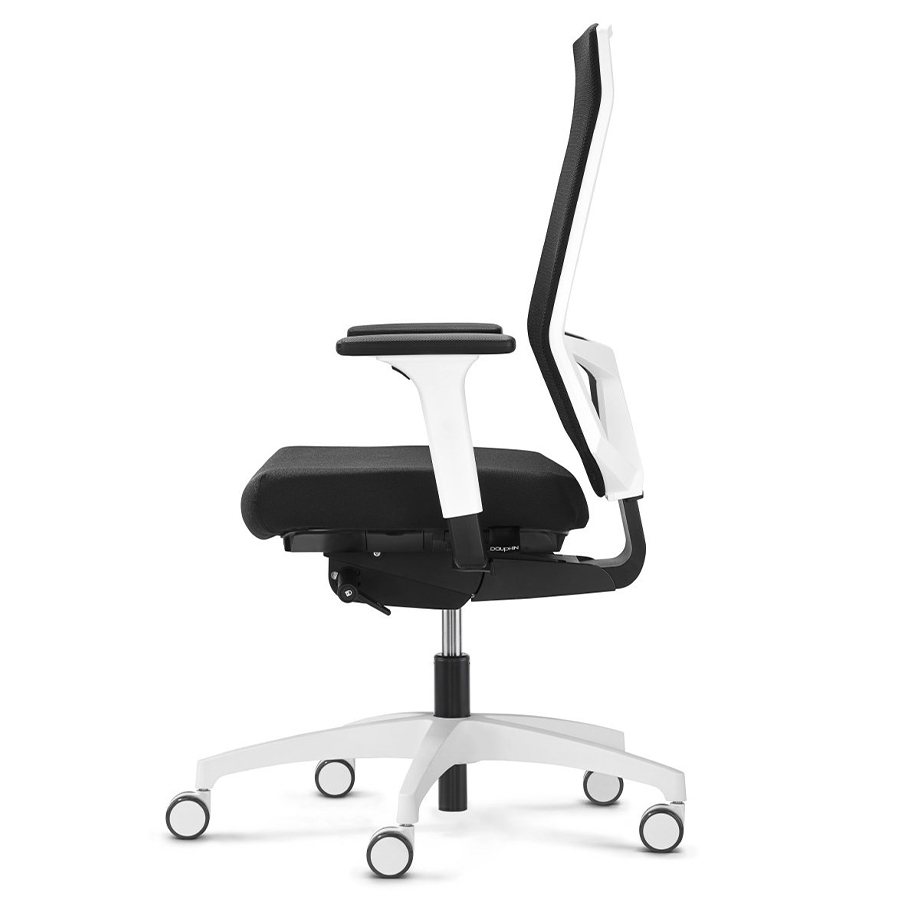 Dauphin @Just evo mesh in Schwarz mit Netz-Rückenlehne weiß