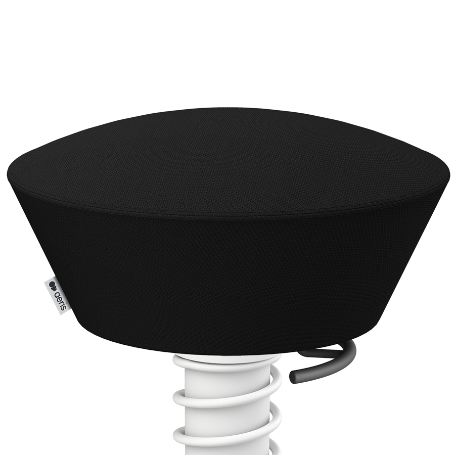 Aeris Swopper Select Wolle schwarz - Gleiter - Gestell weiß - Nahaufnahme