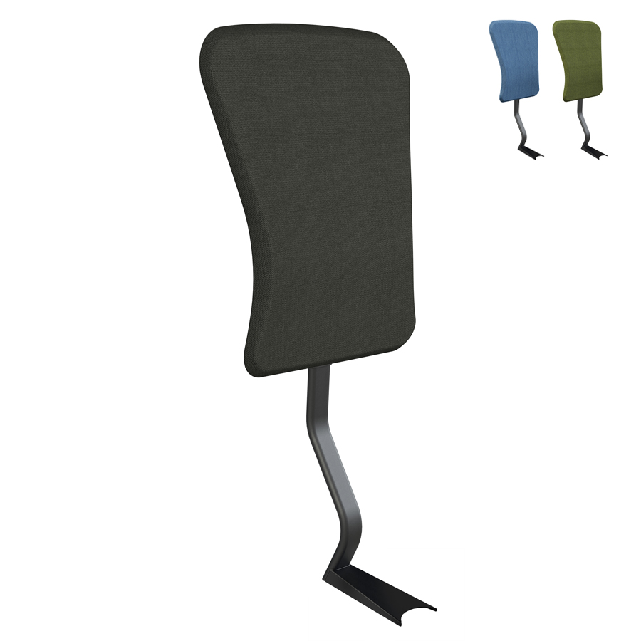 Aeris Swopper Rückenlehne Capture Wolle schwarz - Lehnengestell schwarz