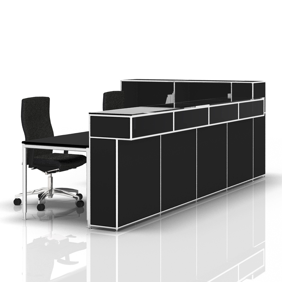 Bosse Modul Space Empfangstheke 8 schwarz
