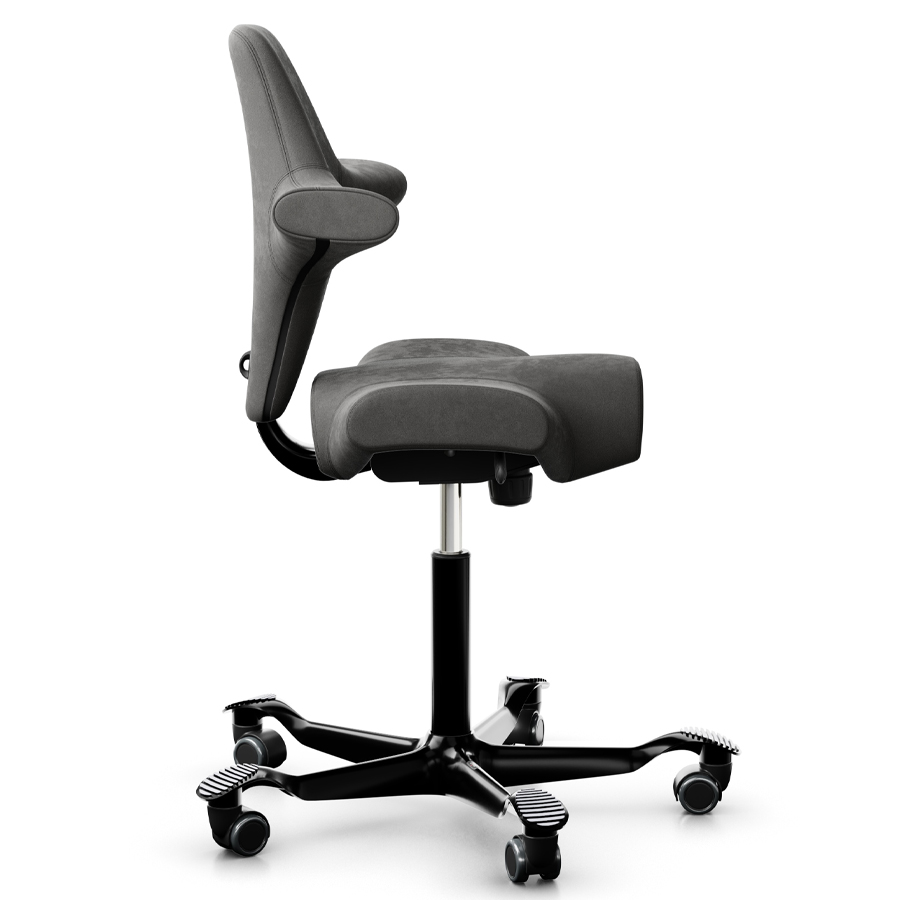 HAG CAPISCO 8106 - Stoff Comfort+ 0049 - Gestell schwarz - Seitenansicht