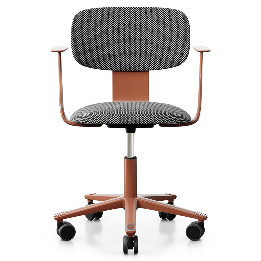 HAG Tion 2160 Bürostuhl Blush Rose - Sitz u. Rücken gepolstert Stoff Sisu 165 - Frontansicht