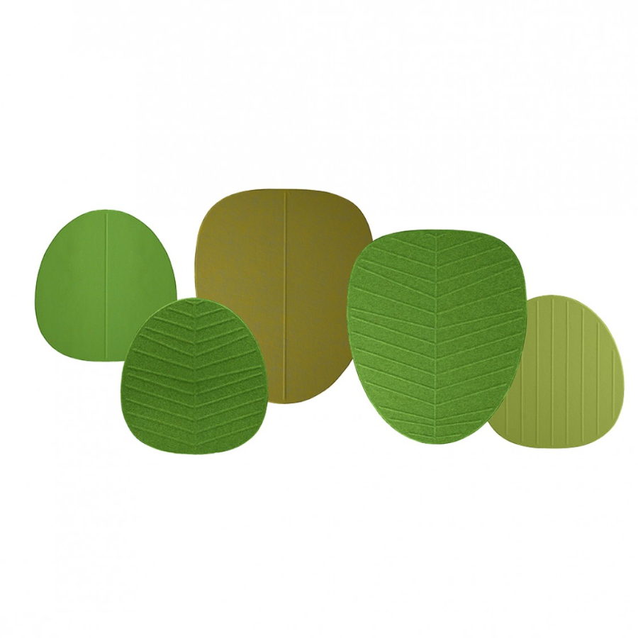 Bejot Alberi Akustik Blatt Wandabsorber grün klein Set