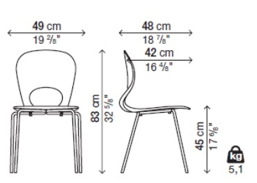 Kristalia-PIKAIA-Stuhl-mit-Vierfussgestell