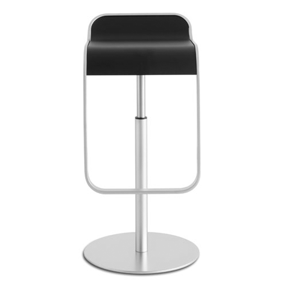 Lapalma LEM Barhocker mit Sitzfläche schwarz lackiert