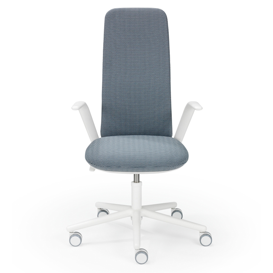 HAWORTH Nia Bürostuhl - Stoff Diagonale Chevron - Frontansicht