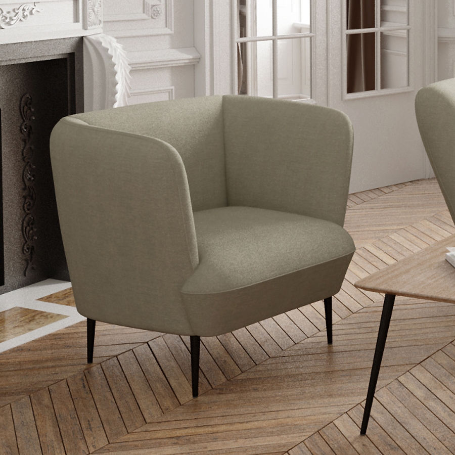 W. Schillig Einzelsessel Ella mit Metallfüßen