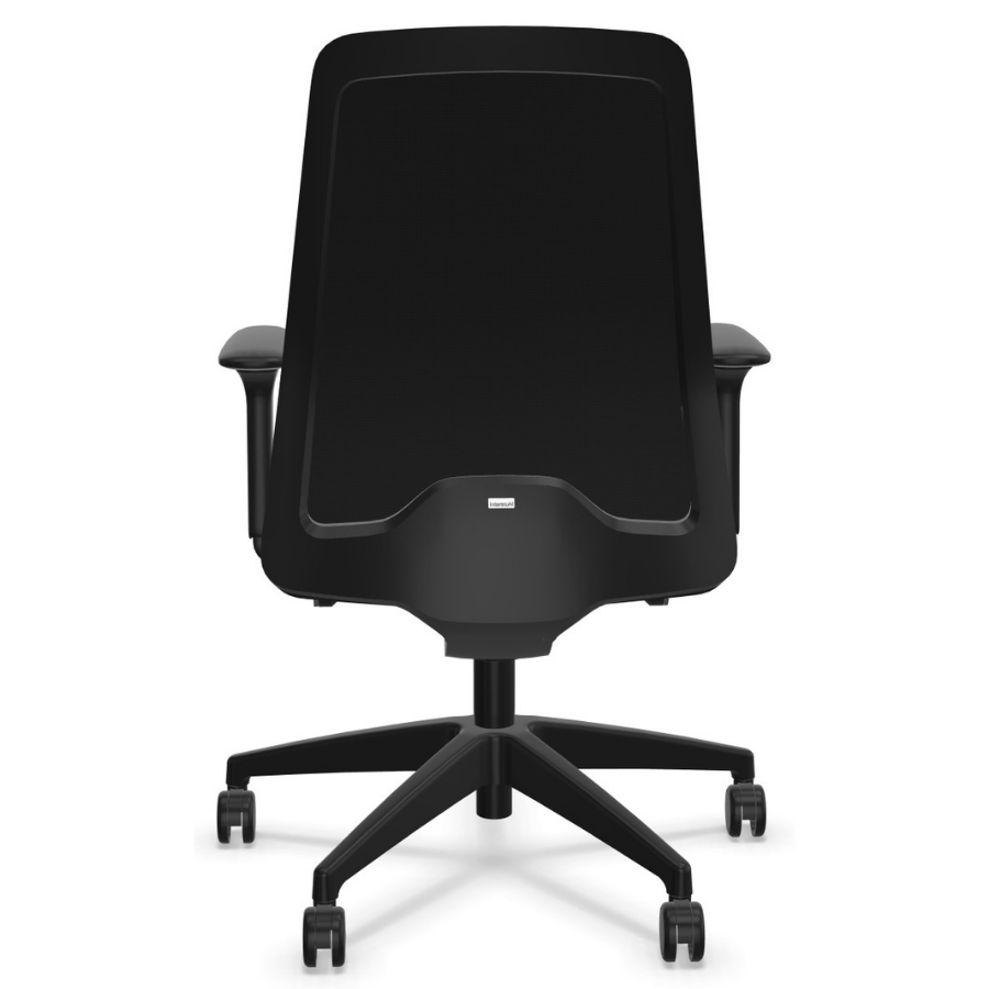 Interstuhl EVERYis1 (EV311) Bürostuhl schwarz mit Chillback Rückenlehne - Rückansicht