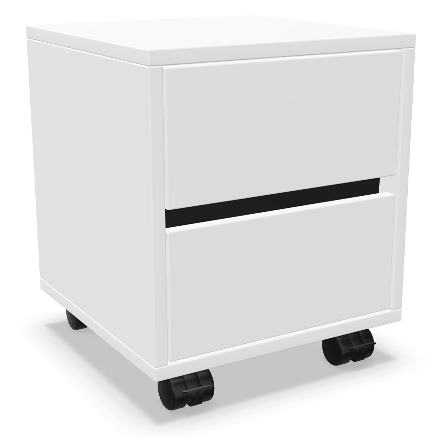 Palmberg Rollcontainer/Sitzhocker FIFFI weiß