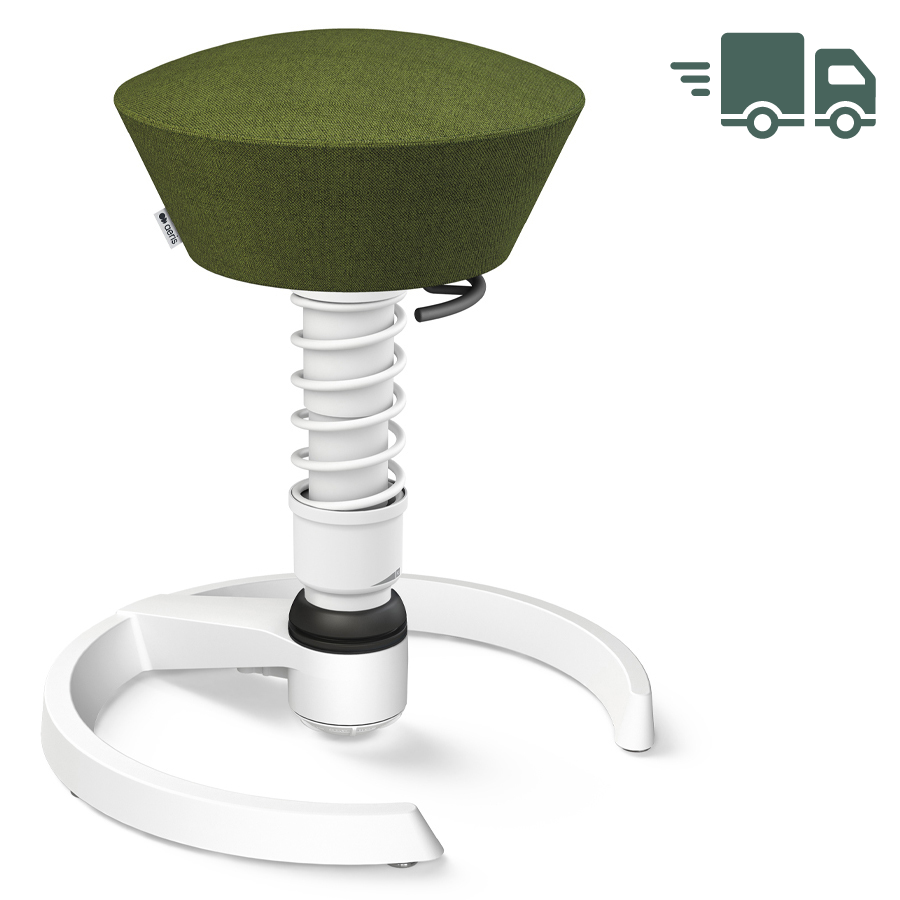 Aeris Swopper Capture Wolle grün meliert - Gleiter - Gestell weiß - Standardfeder