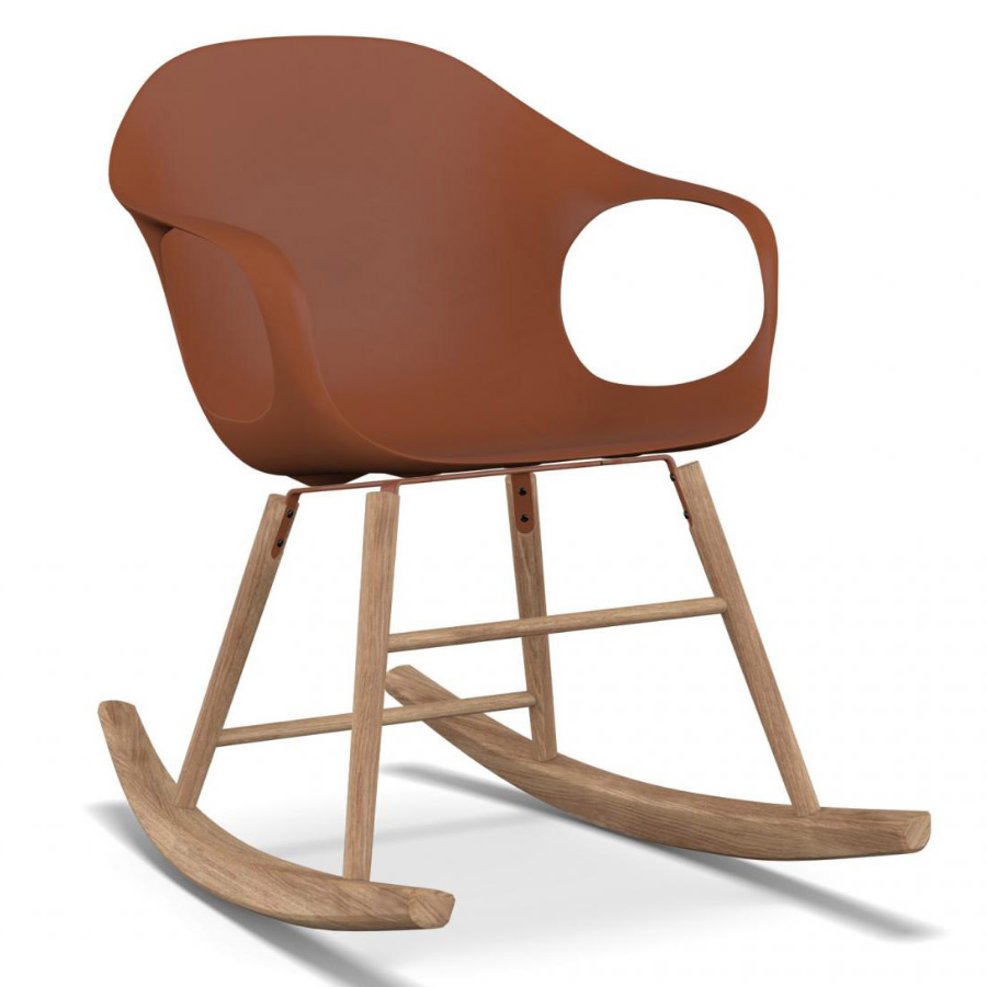 Kristalia ELEPHANT Schaukelstuhl mit Eichenholz