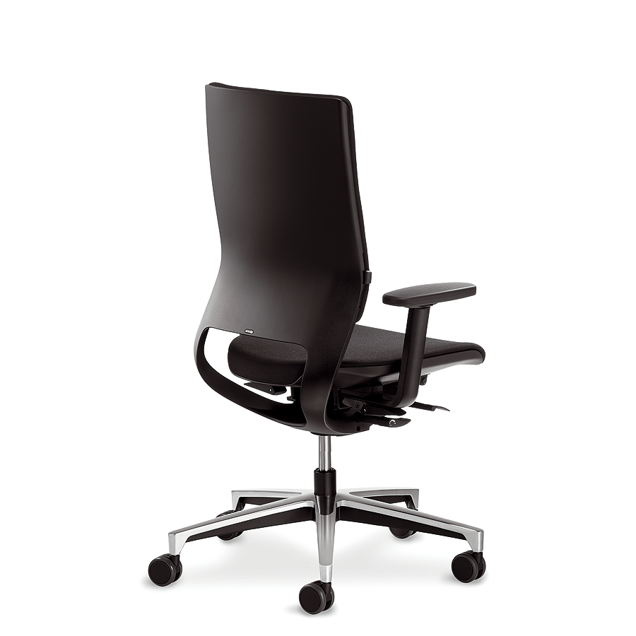 Klöber Mera 98 schwarz mit Fußkreuz verchromt