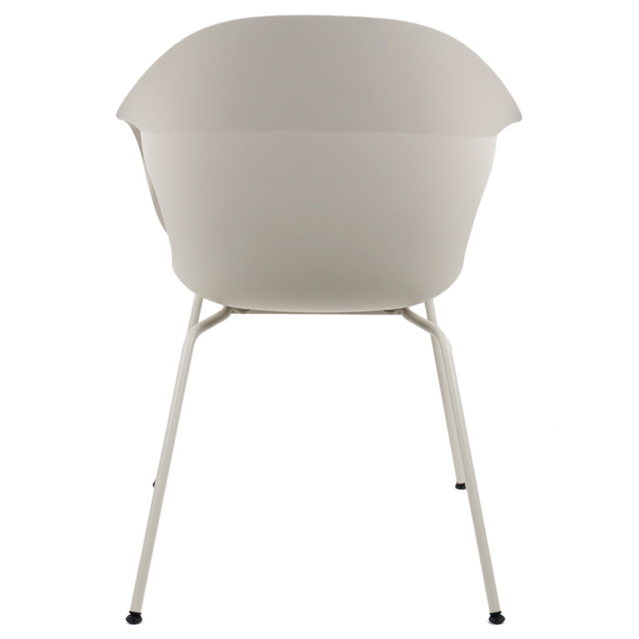 Kristalia ELEPHANTINO Stuhl mit Vierfußgestell Farbe elfenbein - Rückseite