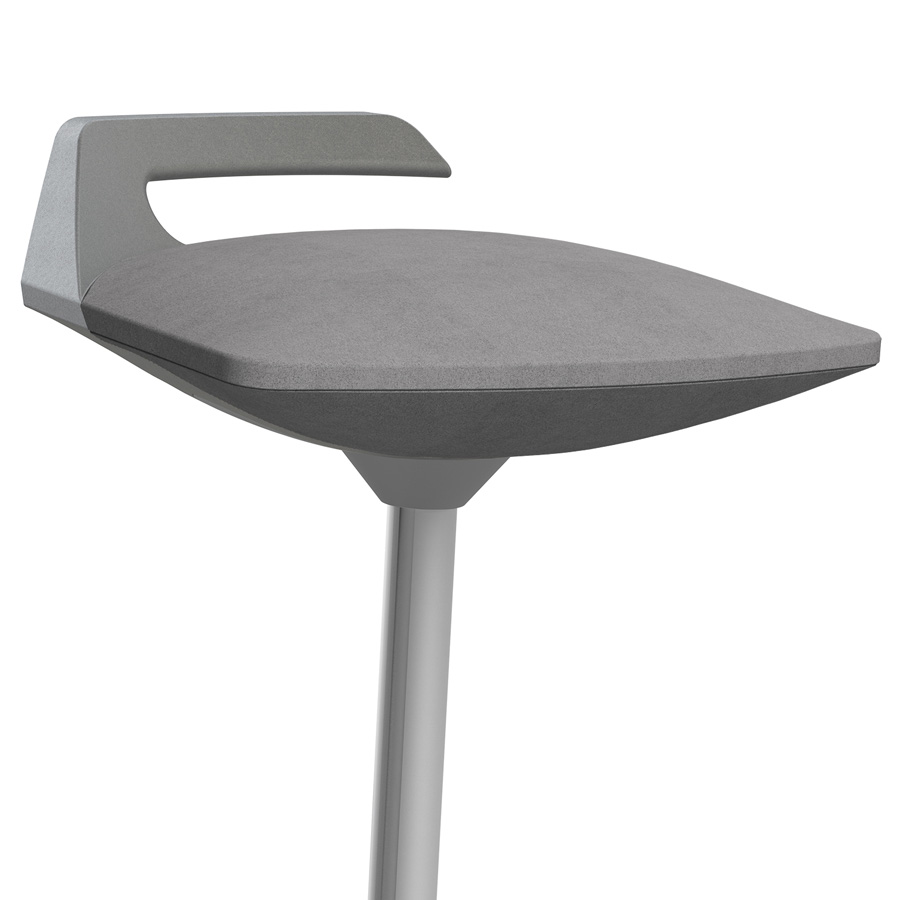 Aeris Muvman Mikrofaser grau High-Feder - Gestell grau