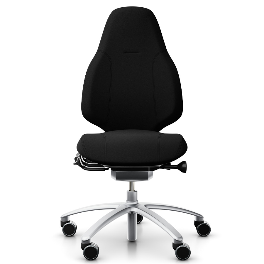 RH Mereo 220 mit hoher Rückenlehne - Stoff Xtreme schwarz - Frontansicht