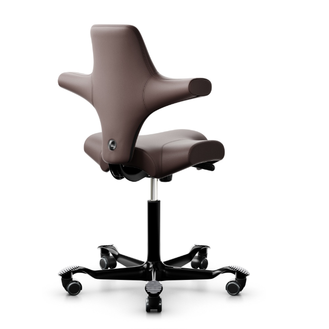 HAG Capisco 8106 Leder Braun Gestell schwarz